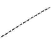 Or Paz Sterling Silver 2.40 Cttw Gemstone & Rose Tennis Bracelet, 7-1/4"